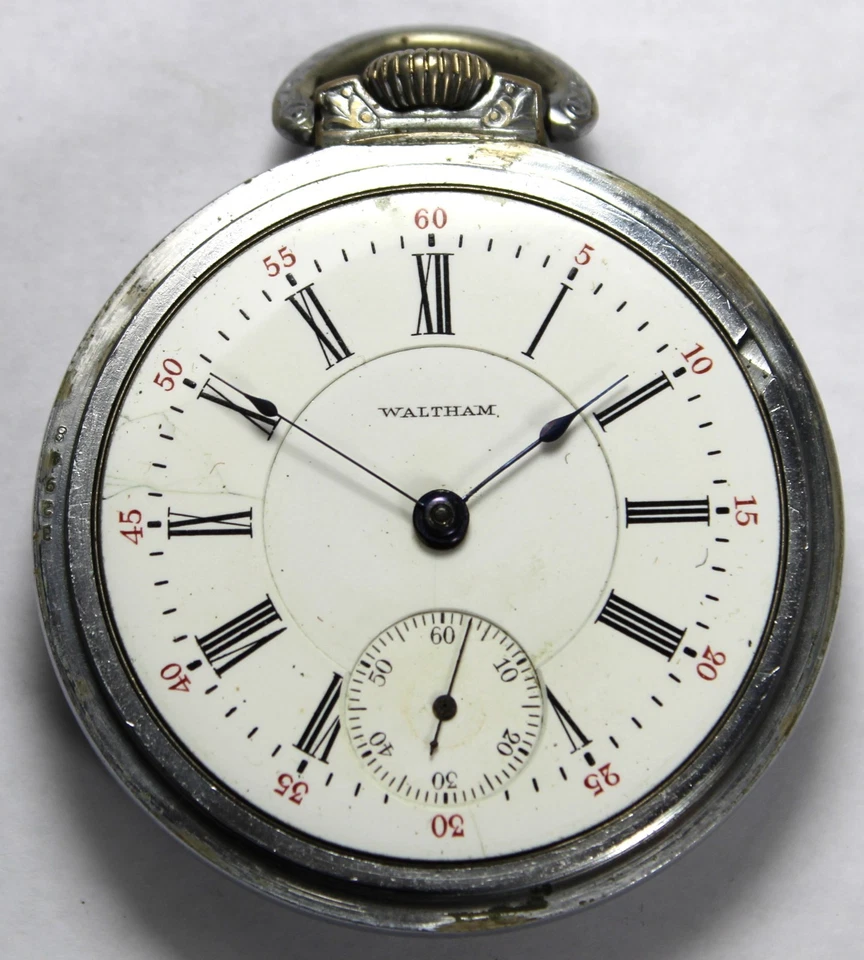 1903 Waltham Grade 825 18s 17j Open-Face Pocket Watch - Parts/Repair - Image 2 of 4