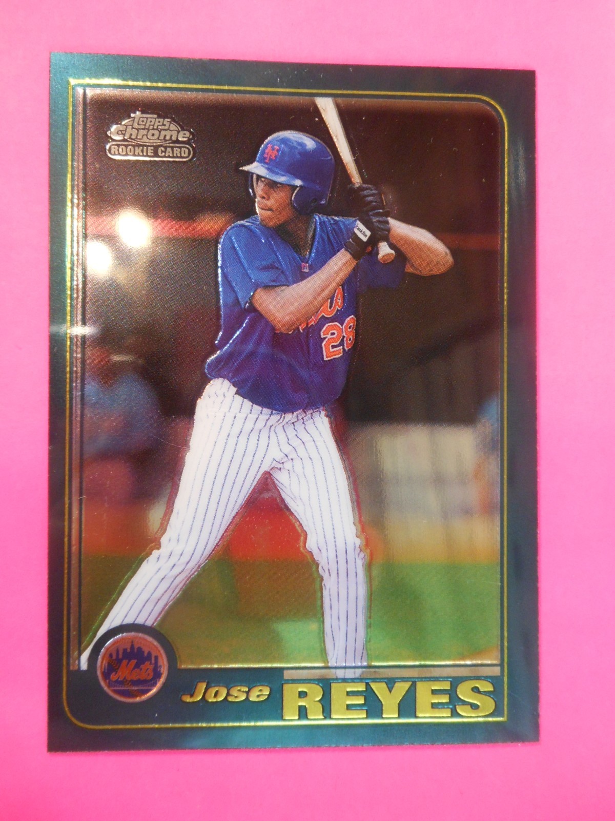 2001 Topps Chrome Traded & Rookies JOSE REYES Rookie RC #T242 - New York Mets