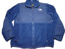 North Face Jacket Girls Sz L Large Denali Fleece Blue Full-Zip
