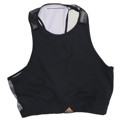 Adidas, Sport-BH, Größe: 48, Schwarz/Grau/Mehrfarbig, Elasthan/Polyester #0Cp