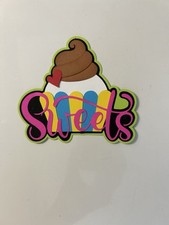 Sweets Cupcake Scrapbook Title Handmade Paper Pieced Die Cut
