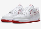 Nike Air Force 1 '07 White/Red Stitch Men Size US 11.5 Sneaker Casual Shoes New✅