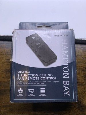 Hampton Bay Universal 3-Function Ceiling Fan Remote Control 1005 447 801