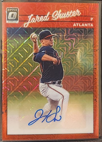 Jared Shuster [Red] #1990-JS 2023 Panini Donruss Optic Retro 1990 Signatures card