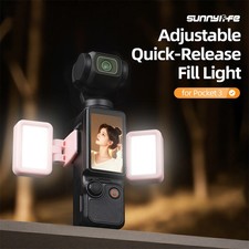Camera-Adjustable Fill Light Vlog Lighting Tri-Color Fill Light for DJI Pocket 3