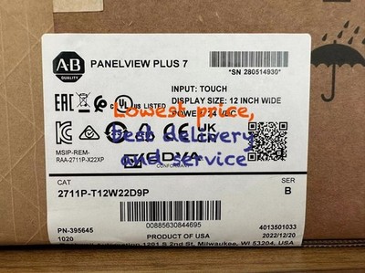 1PC New In Box 2711P-T12W22D9P SER B PanelView Plus 7 Color Touch 12'' Panel