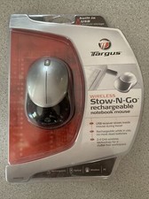 NEW Targus wireless Stow-N-Go rechargeable notebook mouse