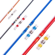 Solder Seal Sleeve Heat Shrink Butt Wire Connectors Terminals Waterproof 50PCS