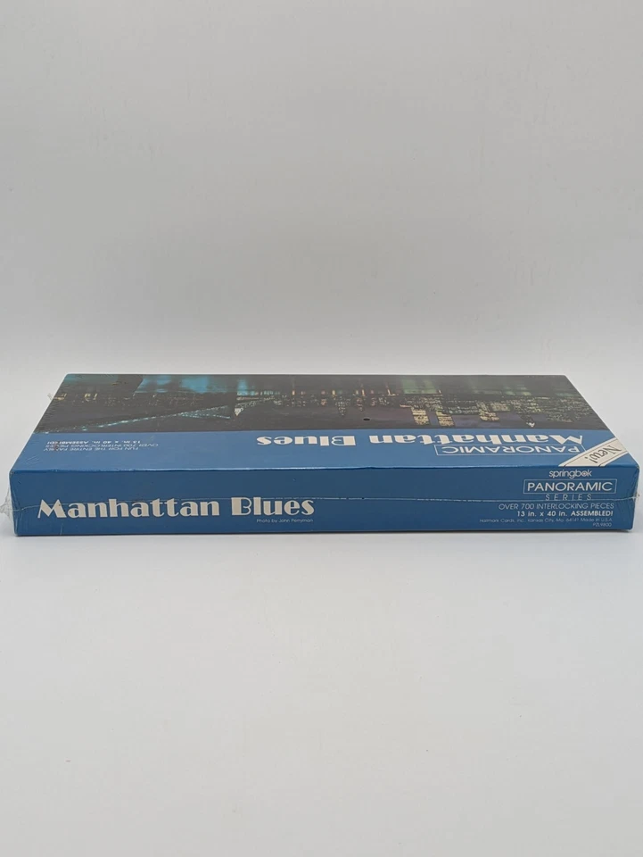 NOVO Springbok Panorâmico "Manhattan Blues" Vintage 700 Peças Quebra-cabeça Nova York - Imagem 2 de 4