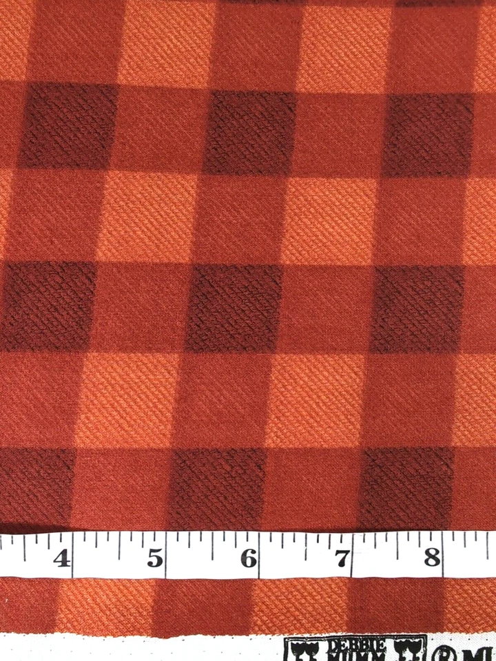 Debbie Mumms BTY Outono Xadrez Algodão Costura Colcha Tecidos Artesanais Mar do Sul Importações - Imagem 2 de 3