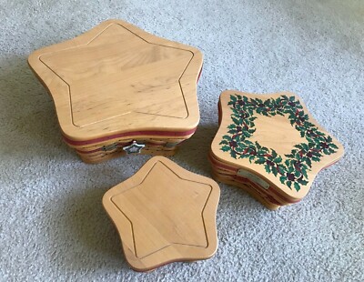 Longaberger 2001 Christmas Star Baskets - Set of 3 Sizes | eBay
