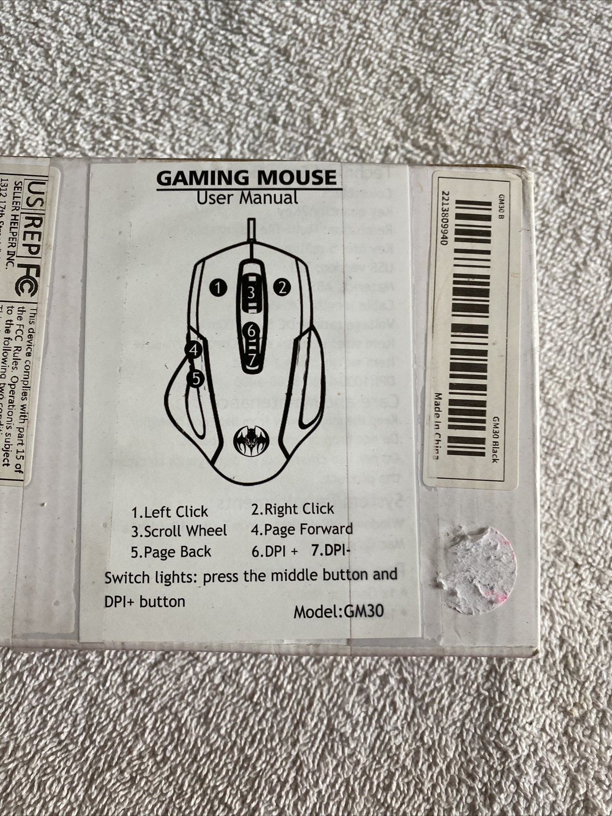 High-Performance Gaming Mouse for Precision and Speed-image