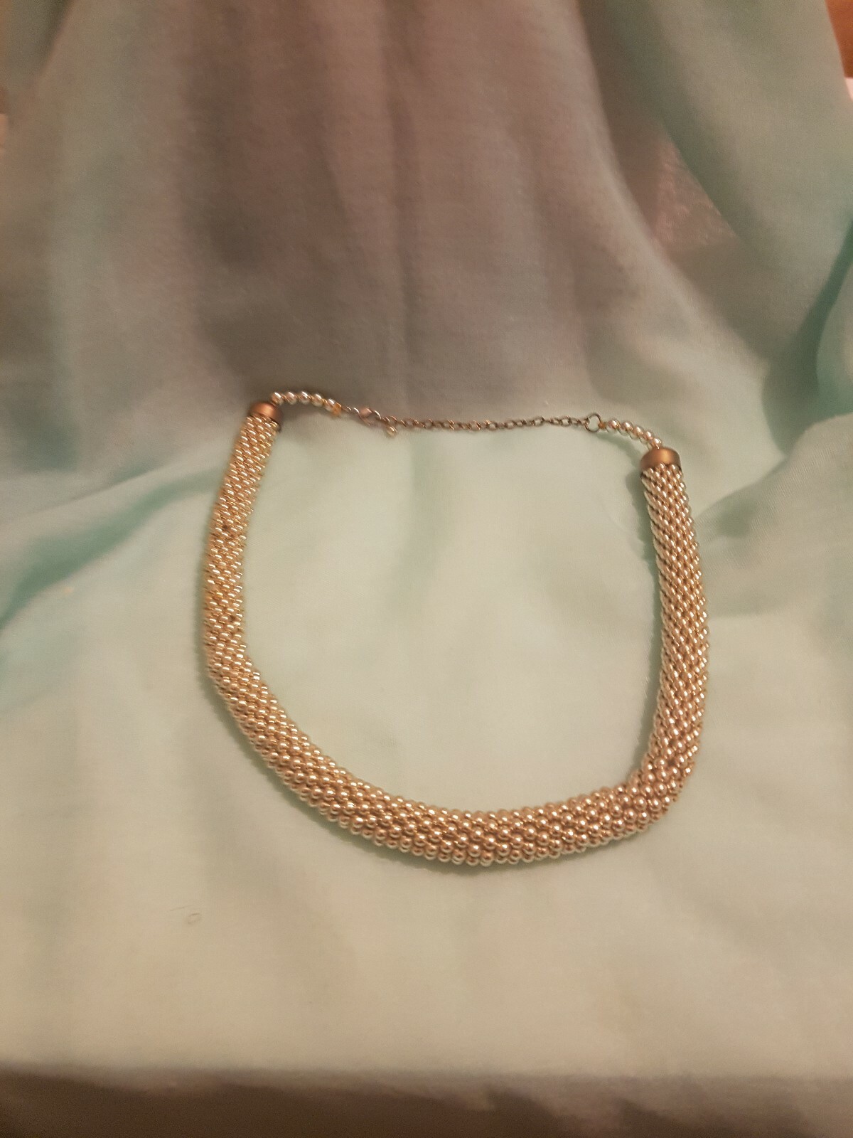 Costume jewellery gold plated necklace. eBay