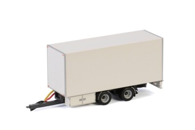 Centre Axled Drawbar Box Trailer White Line WSI Models  03-2029 1:50
