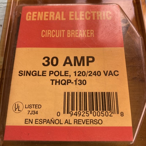 Par de interruptores General Electric THQP-130 30A, delgado nuevo stock antiguo, ver fotos - Imagen 2 de 6