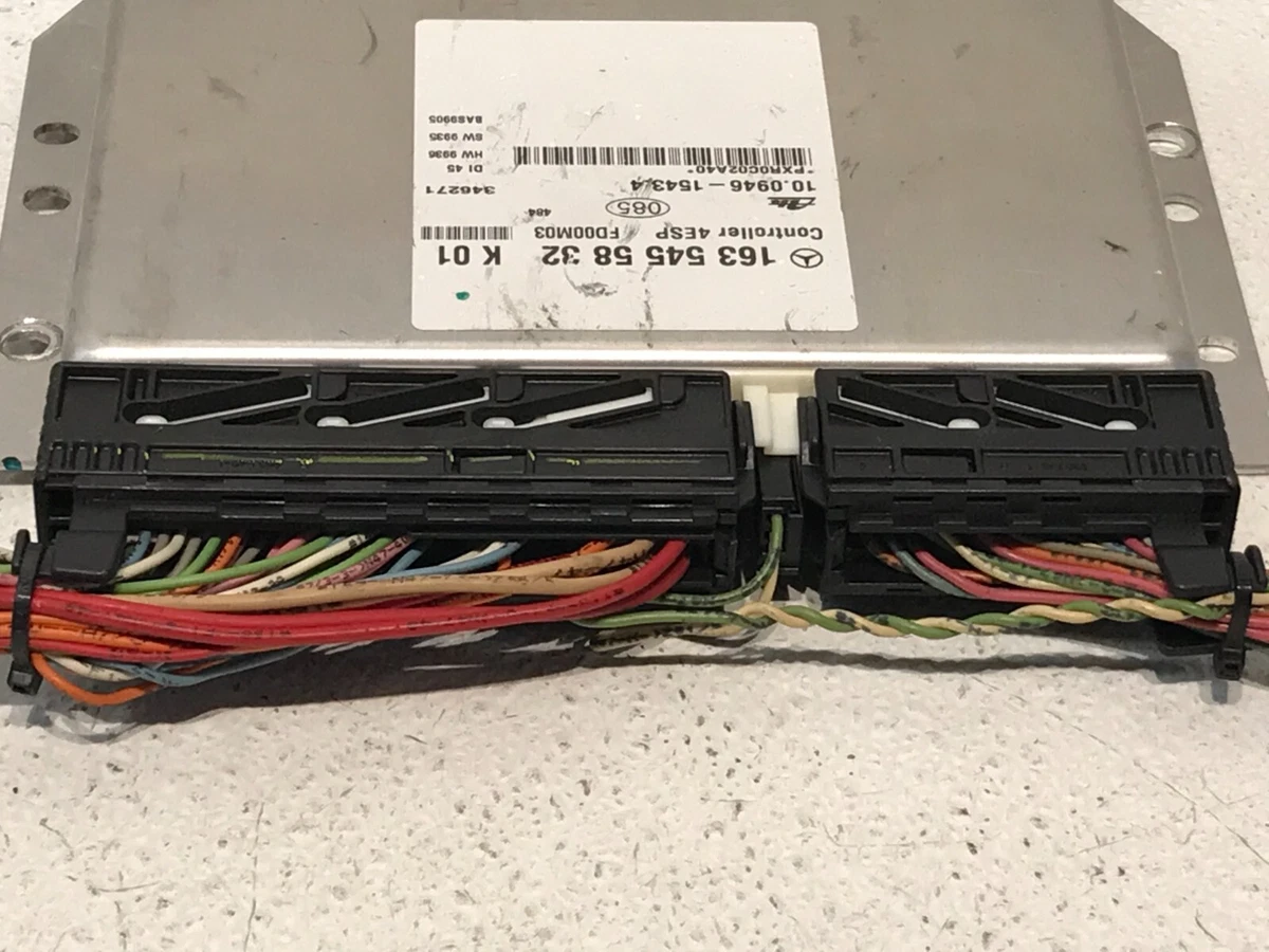 98-02 MERCEDES-BENZ W163 ML430 ML320 ABS CONTROL MODULE 1635455832 
