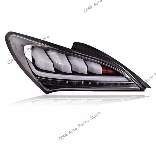 Par de luces traseras LED secuenciales blancas brillantes para Hyundai Genesis cupé 2010-2016 - Imagen 3 de 10