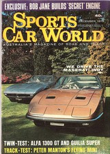 Sports Car World 1970 Dec Datsun 240Z Jaguar XK Torana GTR Marcos Alfa Romeo 130