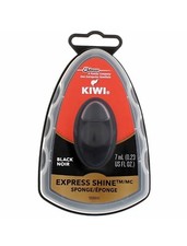 Pack of 2 New Kiwi Express Shine Sponge, Black Noir, 0.23 Fluid Ounce