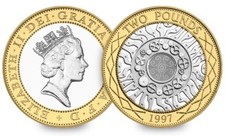 1997 Two Pound (£2) Coin technology Standing On The Shoulders Of Giants