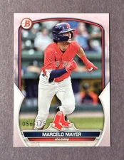 Marcelo Mayer 2023 Bowman Prospect BP-107 Pink Parallel /175 RED SOX