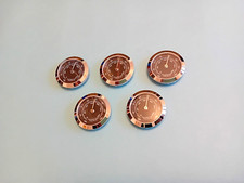 Premium 5 x 37mm Silver Bezel black dial Thermometer inserts for 35mm hole