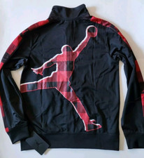 Air JORDAN Track jacket Full zip Jumpman Big Boys Size L Black Jacket