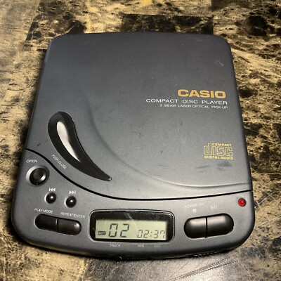 Vintage 90's Casio Compact Disc Player 1994 PC-D300 Tested Working Rare