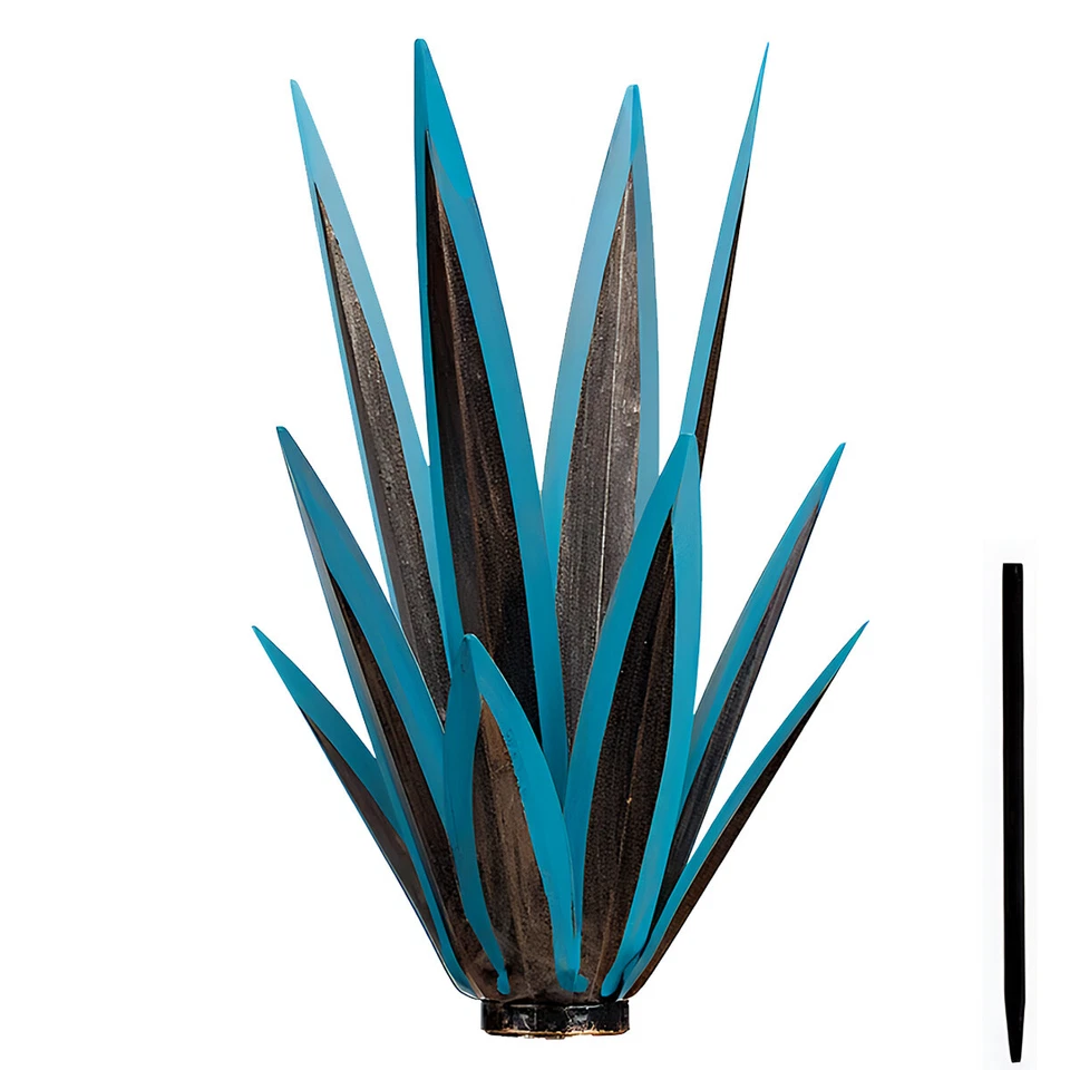 Arte en metal tequila escultura rústica 12 hojas jardín patio escultura decoración del hogar hágalo usted mismo Foto 3 de 4