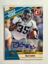 K276,168 - 2010 Donruss Rated Rookies Autographs #26 Deji Karim Auto