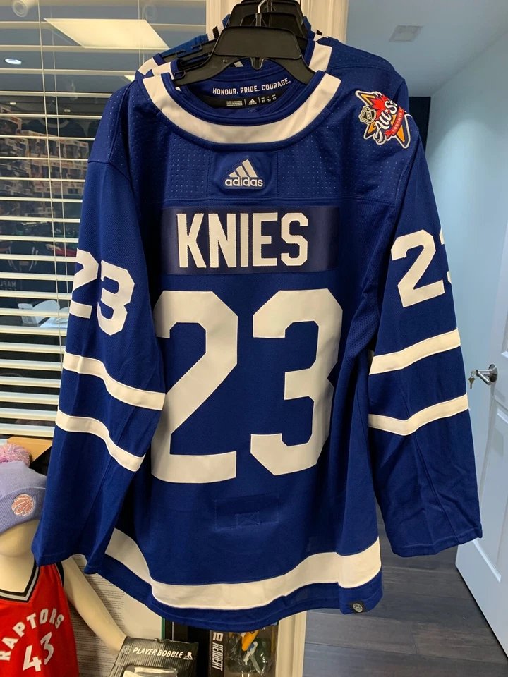 Toronto Maple Leafs Matthew Knies Blue Hockey Jersey w/ MILK & All Star Patch - Image 2 of 3