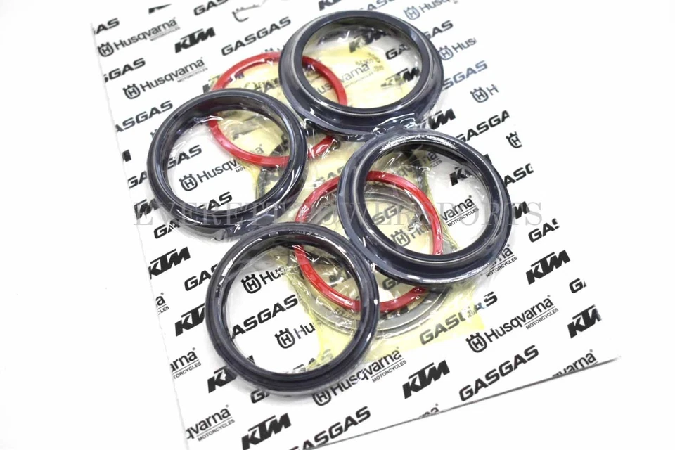 Fork Oil Dust Seal Kit ~17-23 SX XC -F -W EXC ADV SUPER DUKE OEM WP 48mm #D263 B - Image 3 of 4