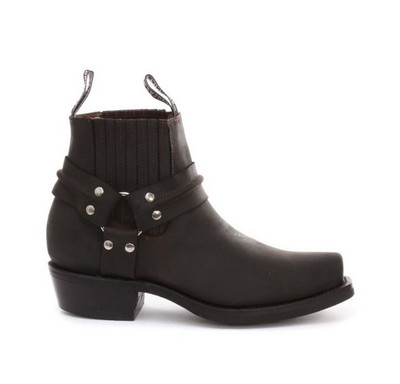 Grinders Renegade Lo Gurt Brown Unisex Leder Stiefel Cowboy Western Bikerstiefel