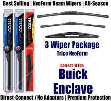 3-Pk Wipers Front & Rear NeoForm - fit 2012-2017 Buick Enclave - 162413/2113/12E
