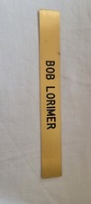 NHL Bob Lorimer Locker Room Name Plate New Jersey Devils 1982-86 Brendan...