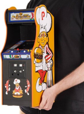 Numskull Quarter Arcades - Burger Time Mini Arcade - 1/4 Scale Original ROM
