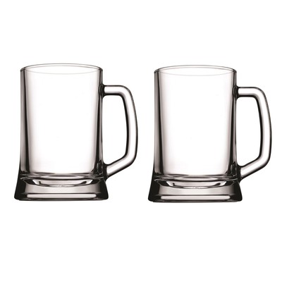 NEW Pasabahce Pub Beer Stein Set 500ml 2pce