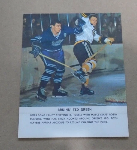Toronto Star 1964-65 Ted Green Boston Bruins Hockey Stars in Action lot 7