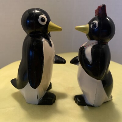 Vintage Kool Cigarettes Mascot Willie & Millie Penguins Salt & Pepper  Shakers
