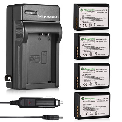 LP-E10 LC-E10 Battery + Charger For  Canon EOS Rebel T5 T6 T3  1100D 1200D 1300D