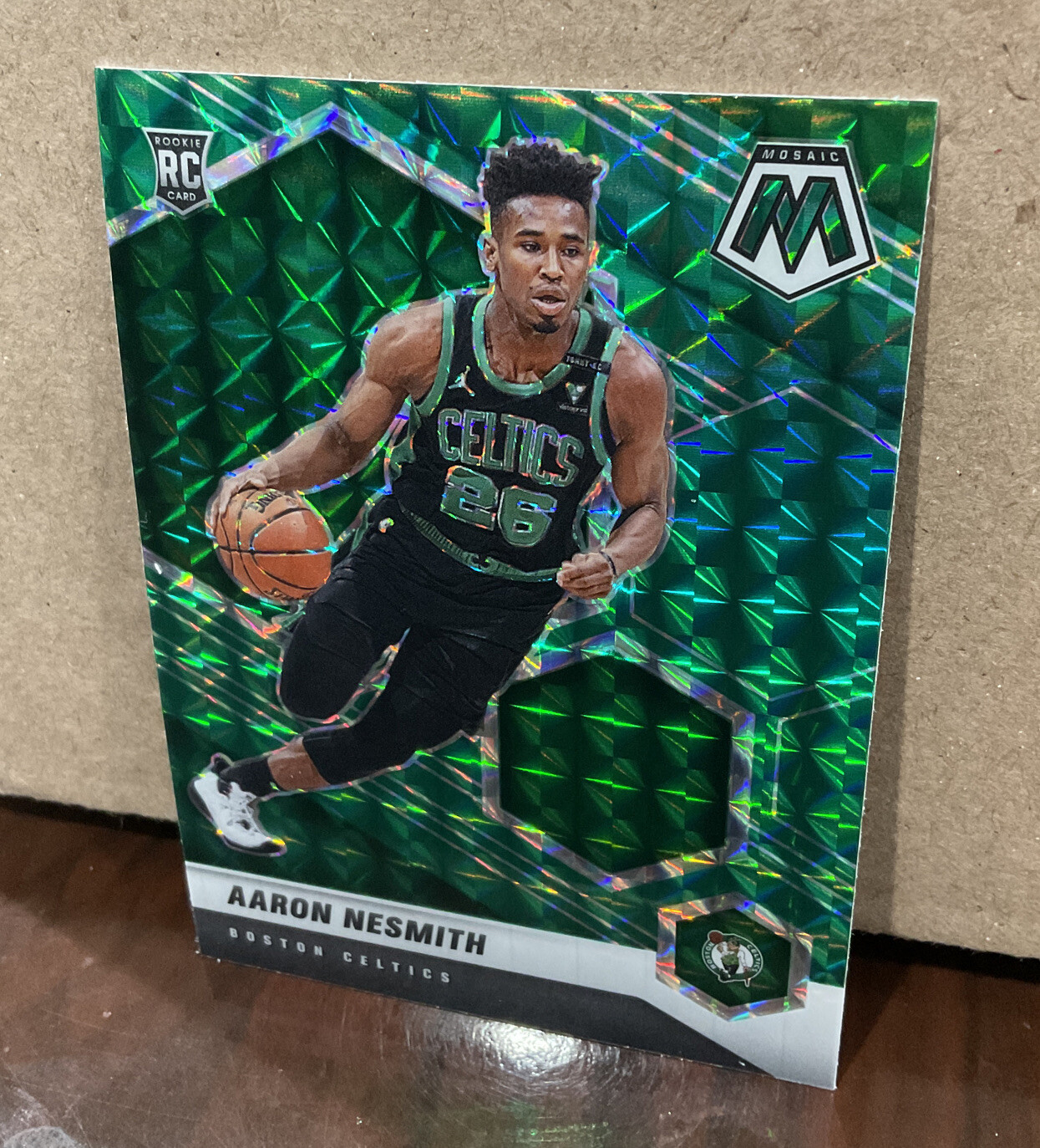 AARON NESMITH 2020-21 PANINI MOSAIC RC GREEN #227 - BOSTON CELTICS