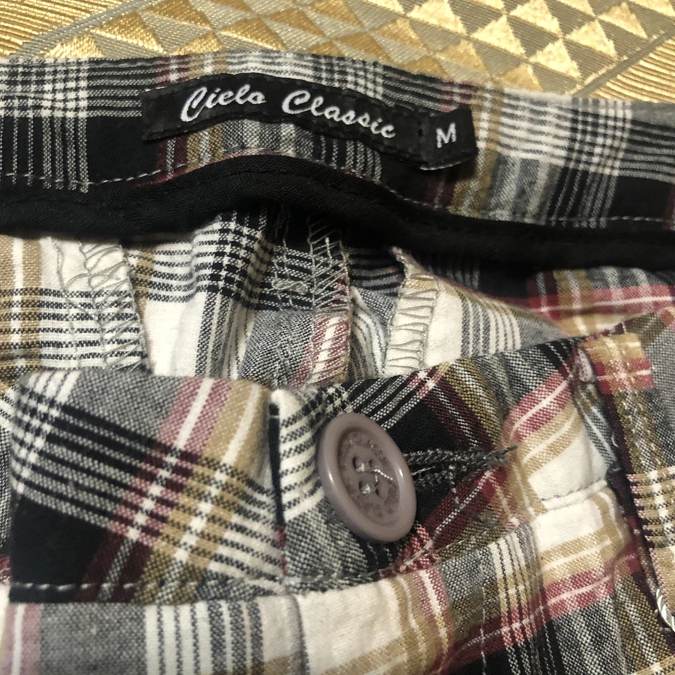 Pantalones Cortos Cielo Clásicos Cuadros Bolsillos Para Mujer Talla M Cremallera Nuevos Con Etiquetas Foto 2 de 4