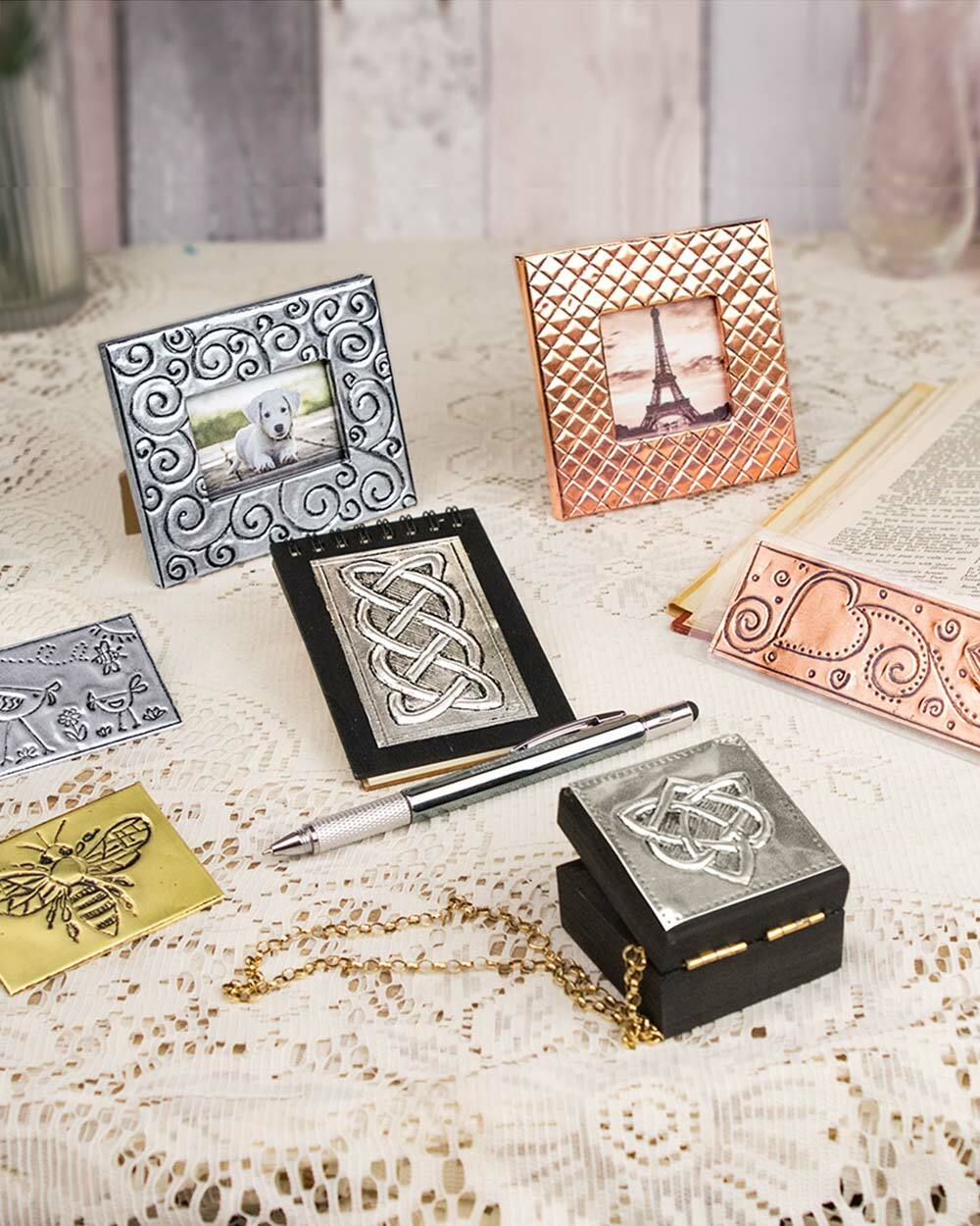 Peak Dale Metal Embossing Starter Kit to Make 7 Projects for sale