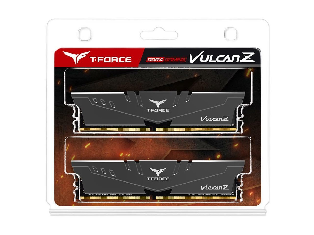Team T-Force Vulcan Z 32GB (2x 16GB) DDR4 Gaming Memory - Gray for
