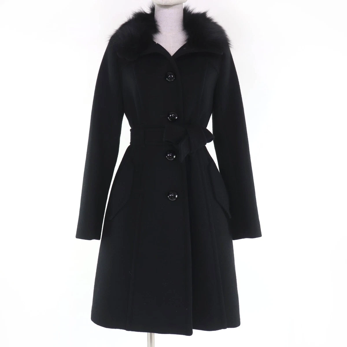 Burberry Blue Label ファー付ウールコート40ナポレオンコート Burberry Blue Label ファー付ウールコート40ナポレオンコート 楽天