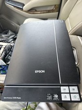Epson Perfection V370 Photo Slide Film Scanner No Cables Black