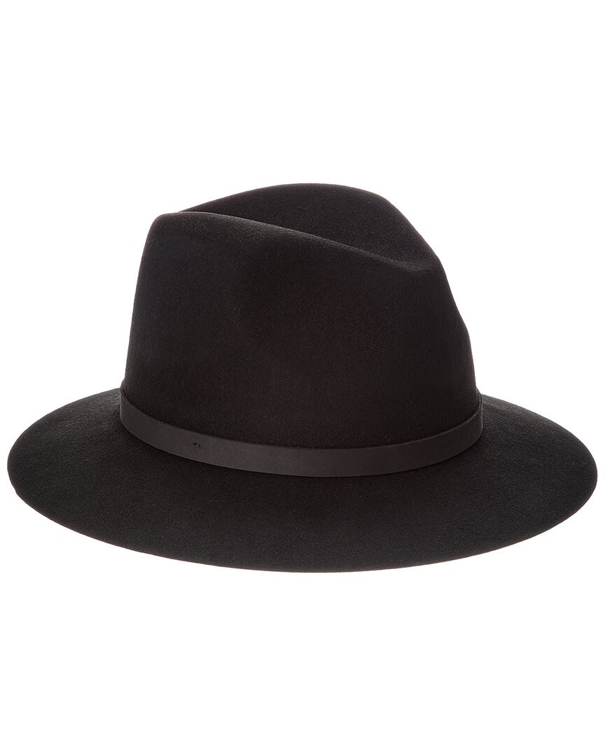 Phenix Short Brim Wool Fedora Womens Black 8190₽