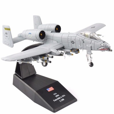 Fairchild A-10 Thunderbolt II Diecast Metall Flugzeug Modellflugzeug Geschenk - 1/100 Sc