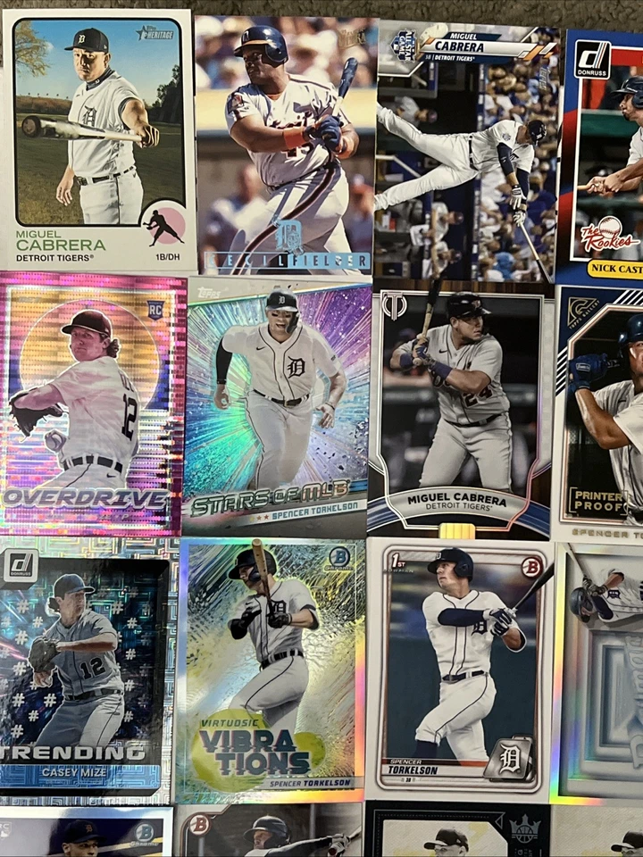 Lote de 50 tarjetas de béisbol de los Tigres de Detroit Foto 2 de 4