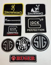 Browning Smith & Weson Firearms Embroidered Hook & Loop Patch Shooting Range Bag